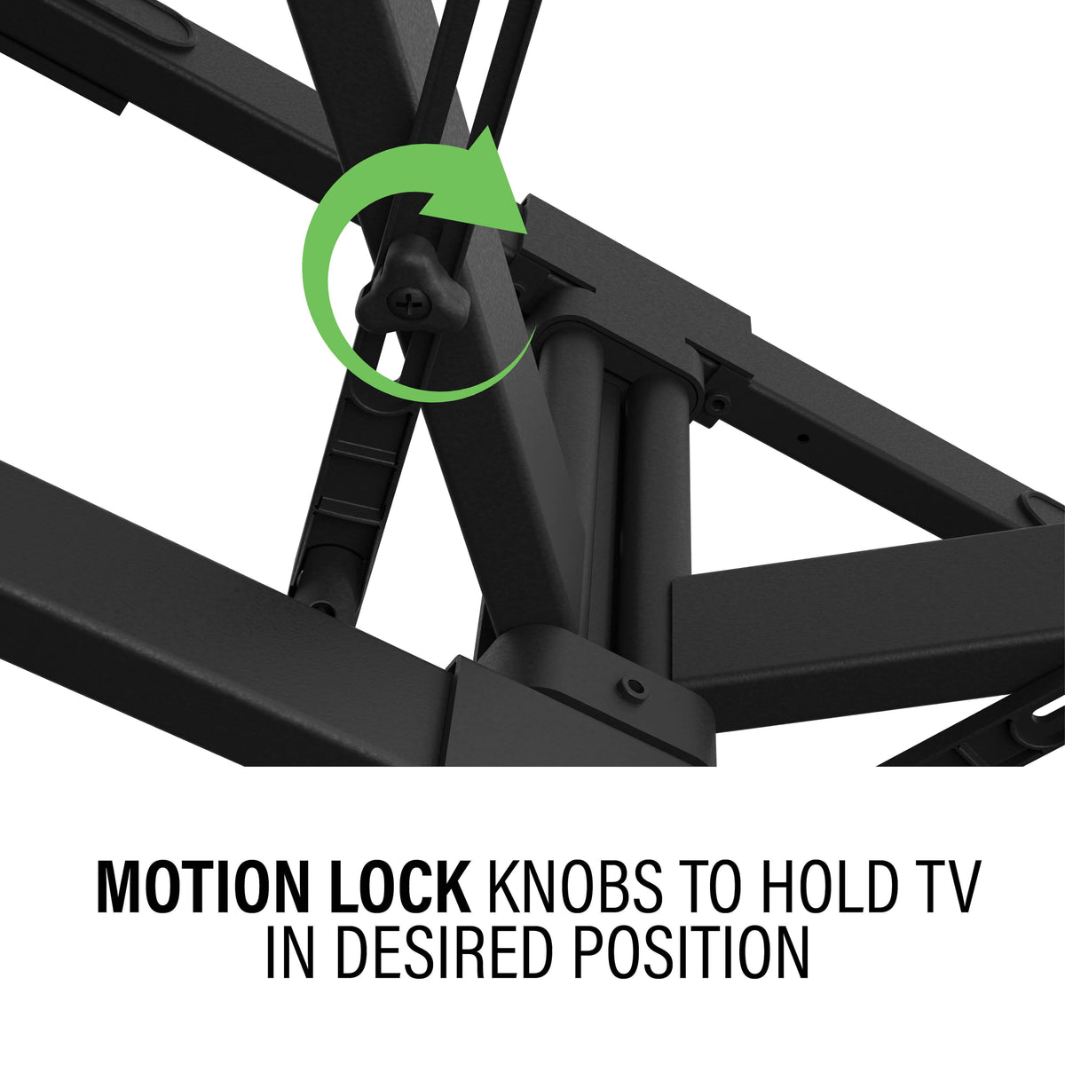 Sanus - Premium Outdoor Full-Motion Mount for TVs 40"-85" - Black