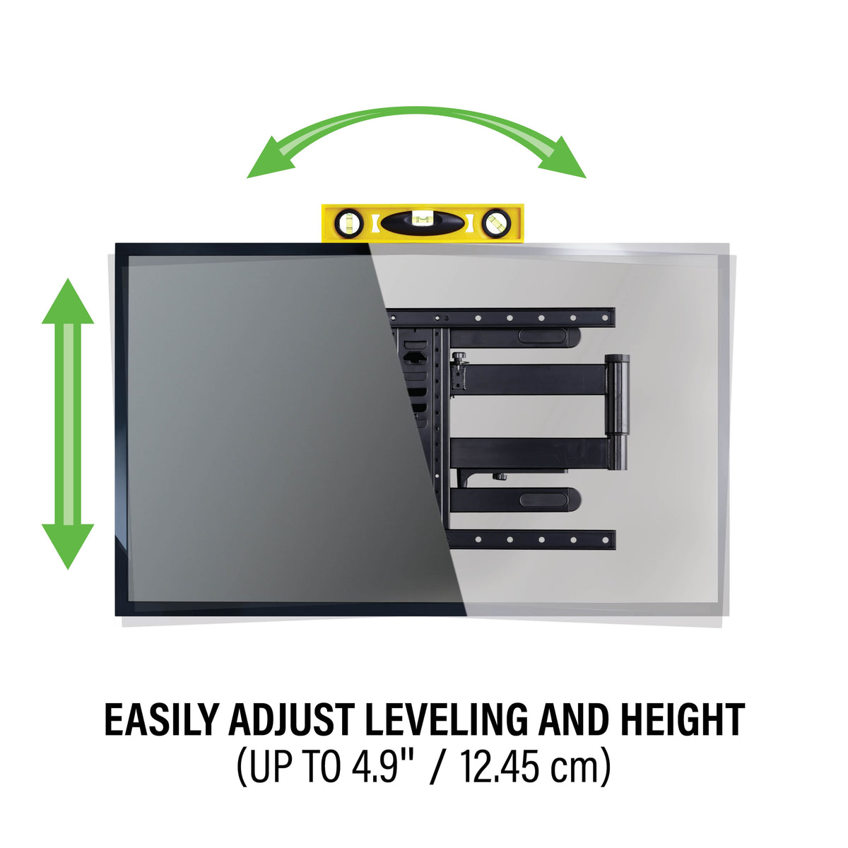 Sanus - Premium Outdoor Full-Motion Mount for TVs 40"-85" - Black