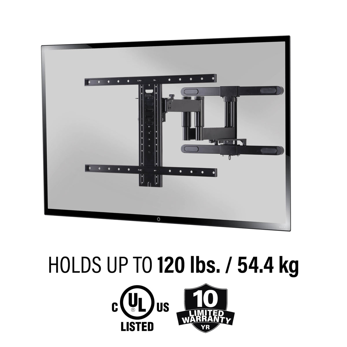 Sanus - Premium Outdoor Full-Motion Mount for TVs 40"-85" - Black