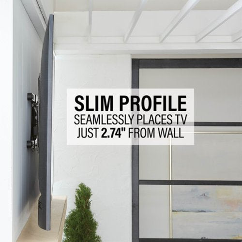 Sanus - Premium Outdoor Full-Motion Mount for TVs 40"-85" - Black