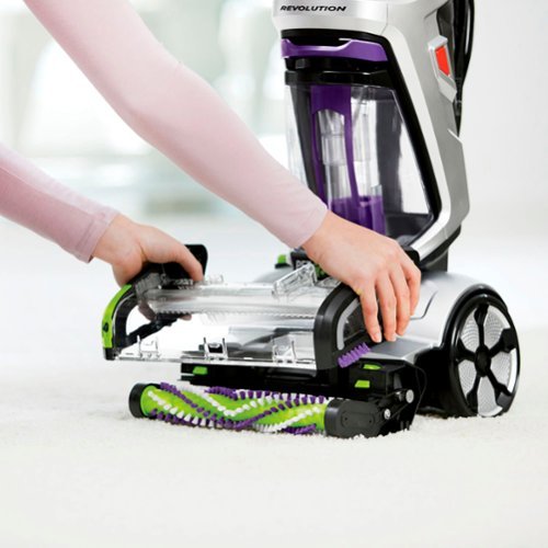 BISSELL - ProHeat 2X Revolution Pet Pro Plus Corded Upright Carpet Deep Cleaner - silver/purple