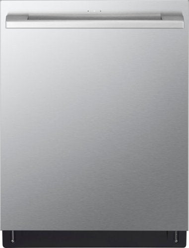LG - STUDIO 24-in Top Control Smart Built-In Stainless Steel Tub Dishwasher with 3rd Rack, QuadWash Pro and 40dBA - Stainless Steel