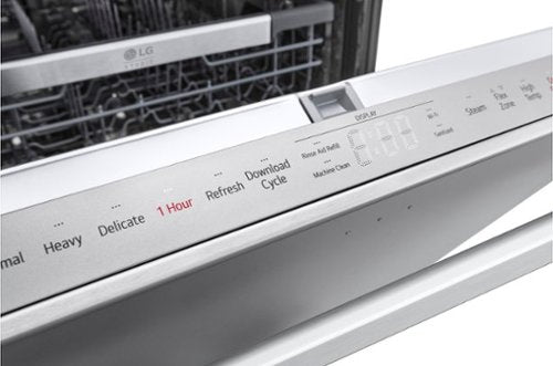 LG - STUDIO 24-in Top Control Smart Built-In Stainless Steel Tub Dishwasher with 3rd Rack, QuadWash Pro and 40dBA - Stainless Steel