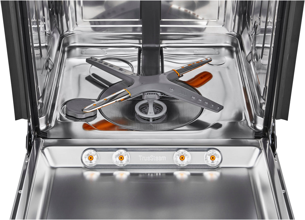 LG - STUDIO 24-in Top Control Smart Built-In Stainless Steel Tub Panel Ready Dishwasher with 3rd Rack, QuadWash, 45dBA - Gray