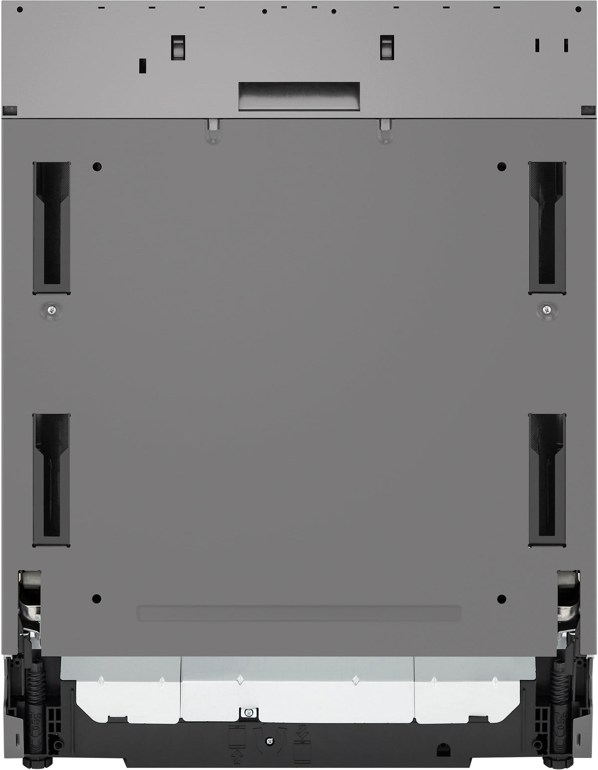 LG - STUDIO 24-in Top Control Smart Built-In Stainless Steel Tub Panel Ready Dishwasher with 3rd Rack, QuadWash, 45dBA - Gray