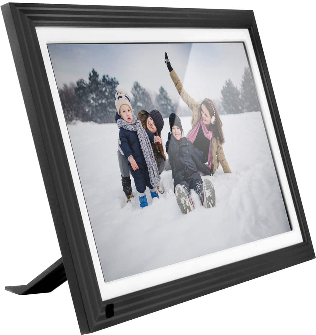 Aluratek - 10" IPS LCD Wi-Fi Touchscreen Digital Photo Frame - Black