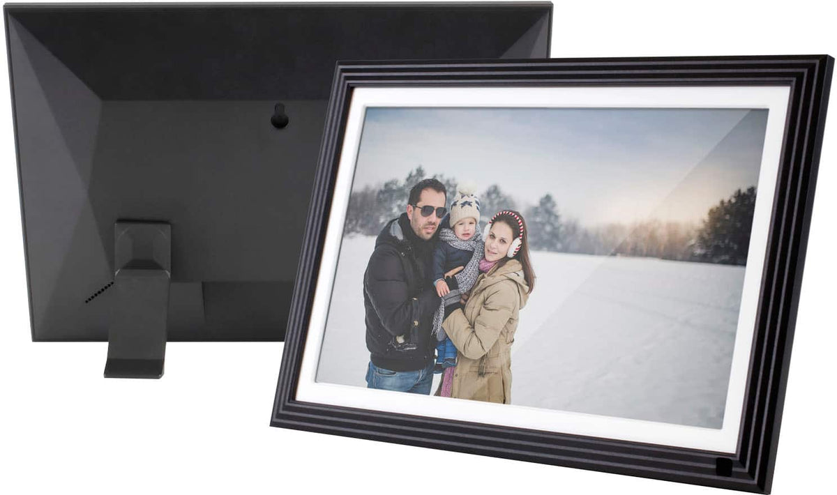 Aluratek - 10" IPS LCD Wi-Fi Touchscreen Digital Photo Frame - Black