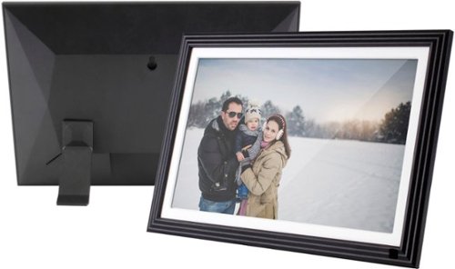 Aluratek - 10" IPS LCD Wi-Fi Touchscreen Digital Photo Frame - Black