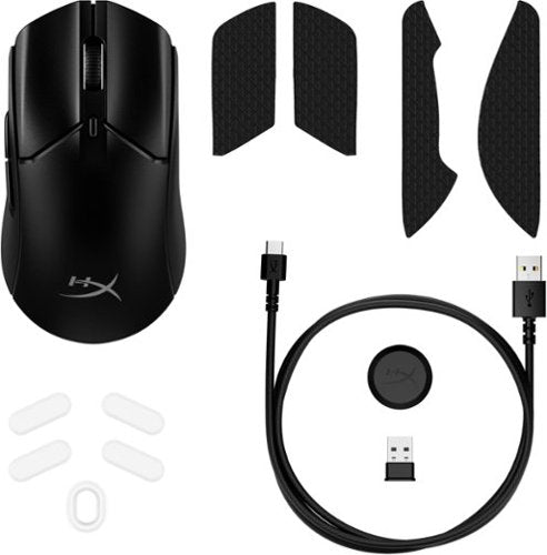HyperX - Pulsefire Haste 2 Lightweight Wireless Optical Gaming Mouse with RGB Lighting - Wireless - Black