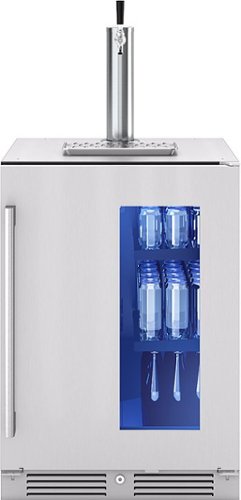 Zephyr - Presrv 5.6 cu. ft. Convertible Beer Kegerator with 107-Can Beverage Storage - Stainless Steel