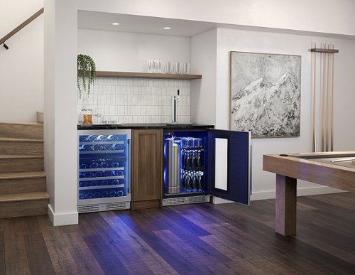 Zephyr - Presrv 5.6 cu. ft. Convertible Beer Kegerator with 107-Can Beverage Storage - Stainless Steel