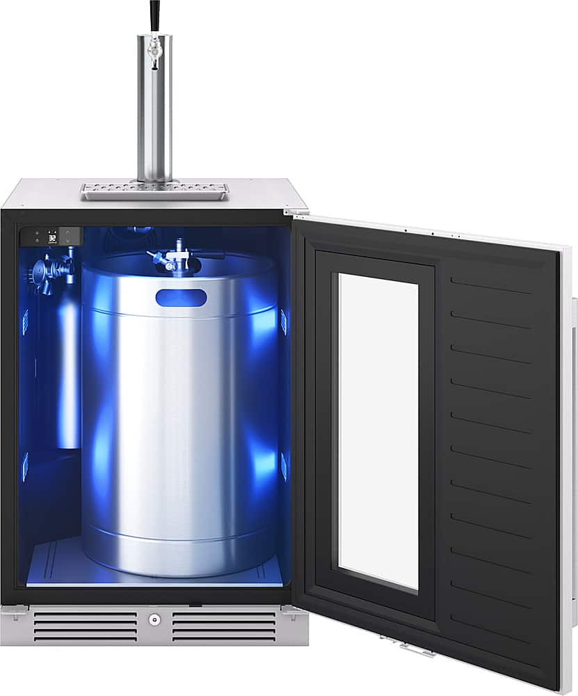Zephyr - Presrv 5.6 cu. ft. Convertible Beer Kegerator with 107-Can Beverage Storage - Stainless Steel