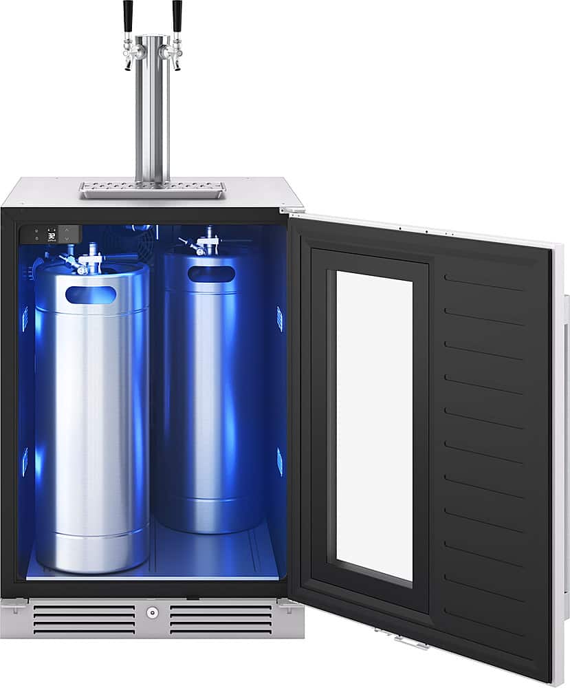 Zephyr - Presrv 5.6 cu. ft. Convertible Beer Kegerator with 107-Can Beverage Storage - Stainless Steel