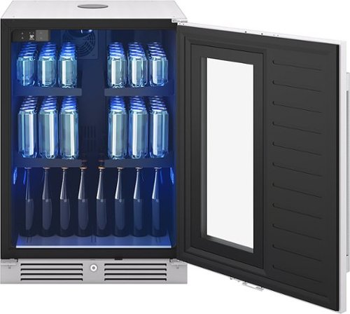 Zephyr - Presrv 5.6 cu. ft. Convertible Beer Kegerator with 107-Can Beverage Storage - Stainless Steel