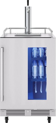 Zephyr - Presrv 5.6 cu. ft. Convertible Beer Kegerator with 107-Can Beverage Storage - Stainless Steel