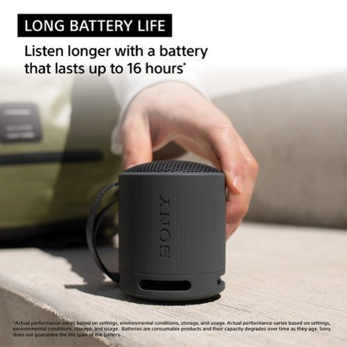 Sony - XB100 Compact Bluetooth Speaker - Black