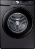 Samsung - Open Box 4.5 Cu. Ft. High Efficiency Stackable Front Load Washer with Steam and Vibration Reduction Technology+ - Black Stainless Steel