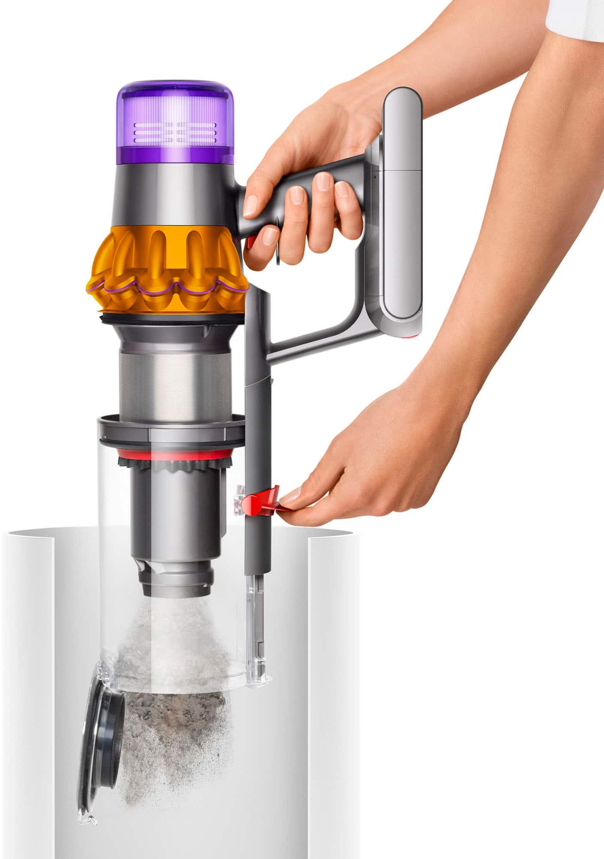 Dyson - V15 Detect Extra Cordless Vacuum with 10 accessories - Yellow/Nickel