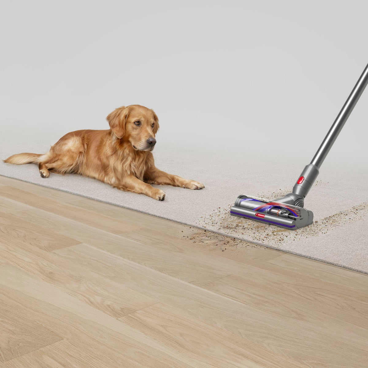 Dyson - V15 Detect Extra Cordless Vacuum with 10 accessories - Yellow/Nickel