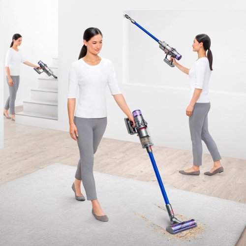 Dyson - V11 Cordless Vacuum with 6 accessories - Nickel/Blue