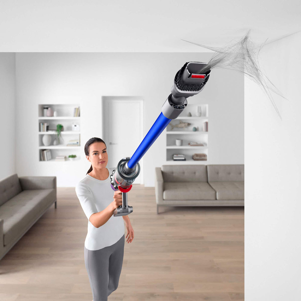 Dyson - V11 Cordless Vacuum with 6 accessories - Nickel/Blue