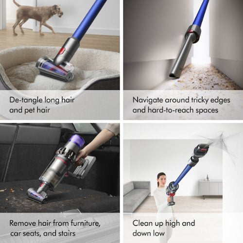 Dyson - V11 Cordless Vacuum with 6 accessories - Nickel/Blue