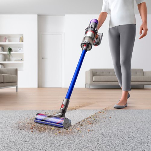 Dyson - V11 Cordless Vacuum with 6 accessories - Nickel/Blue