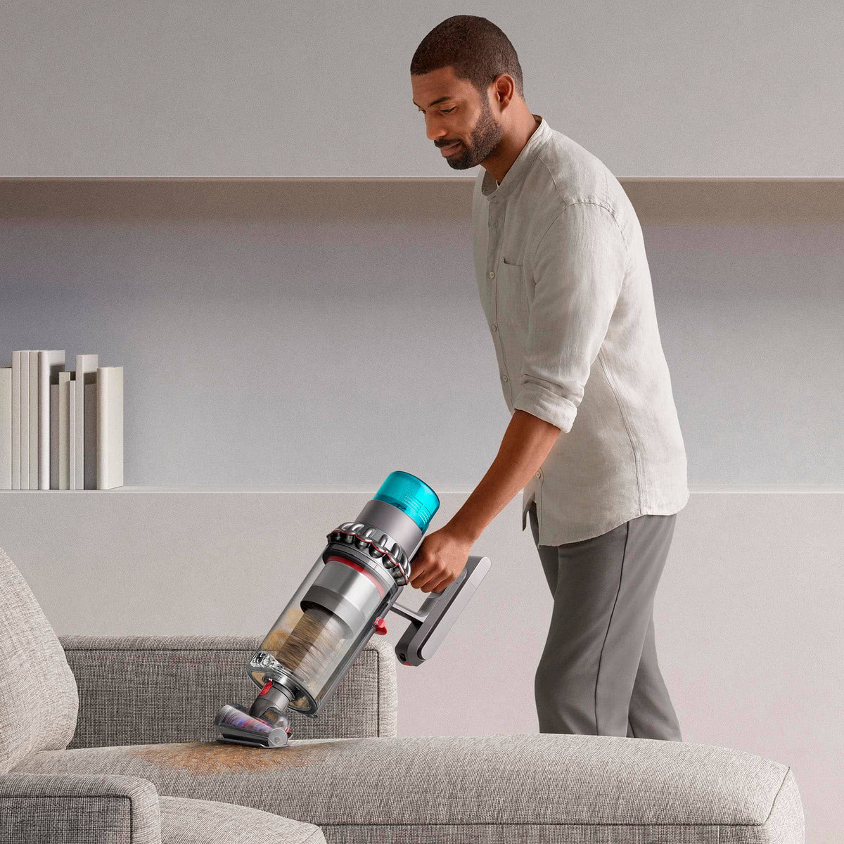 Dyson - Gen5outsize Cordless Vacuum with 8 accessories - Nickel/Blue