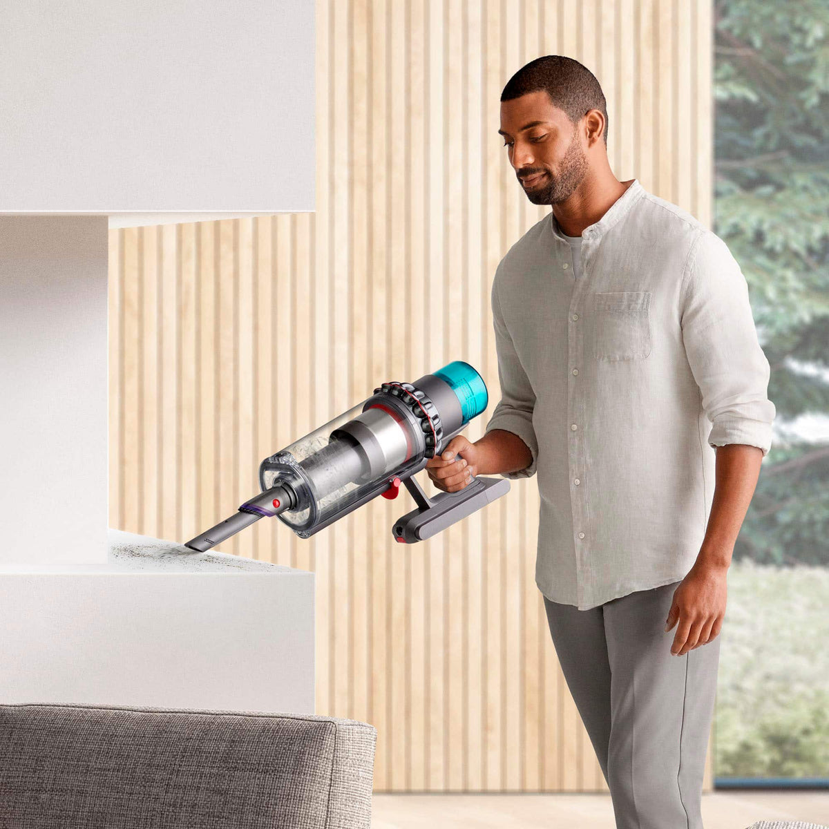 Dyson - Gen5outsize Cordless Vacuum with 8 accessories - Nickel/Blue