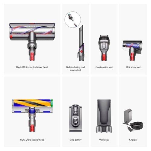Dyson - Gen5outsize Cordless Vacuum with 8 accessories - Nickel/Blue