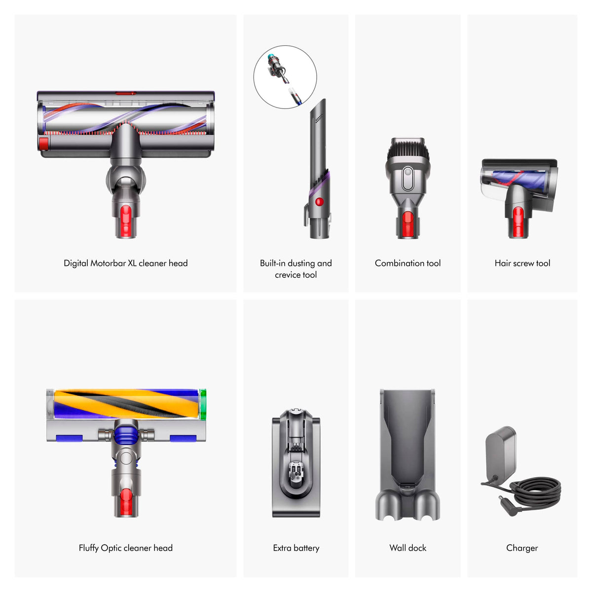 Dyson - Gen5outsize Cordless Vacuum with 8 accessories - Nickel/Blue