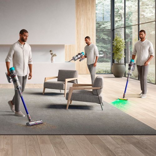 Dyson - Gen5outsize Cordless Vacuum with 8 accessories - Nickel/Blue