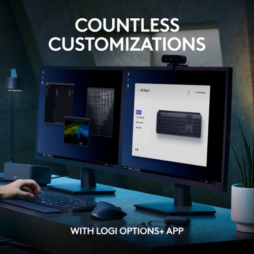 Logitech - MX Keys S Universal Full-size Wireless Scissor Keyboard for PC and Mac with Backlit keys - Black