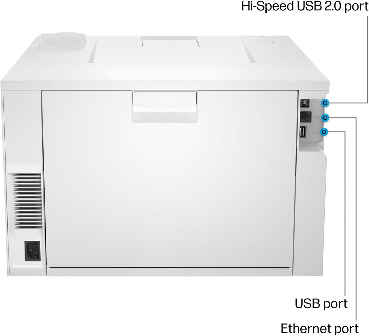 HP - LaserJet Pro 4201dw Wireless Color Laser Printer - White/Blue