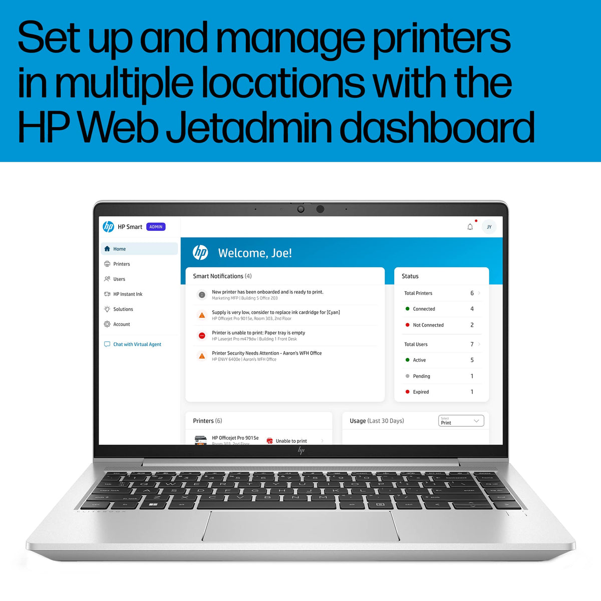 HP - LaserJet Pro 4201dw Wireless Color Laser Printer - White/Blue