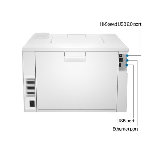 HP - LaserJet Pro 4201dw Wireless Color Laser Printer - White/Blue