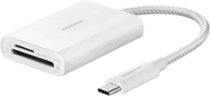 Insignia™ - USB-C-to-SD/microSD Dual-Slot Card Reader - White