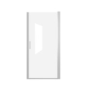 Shower Door With Explosion Proof Safety Film - Brushed Nickel