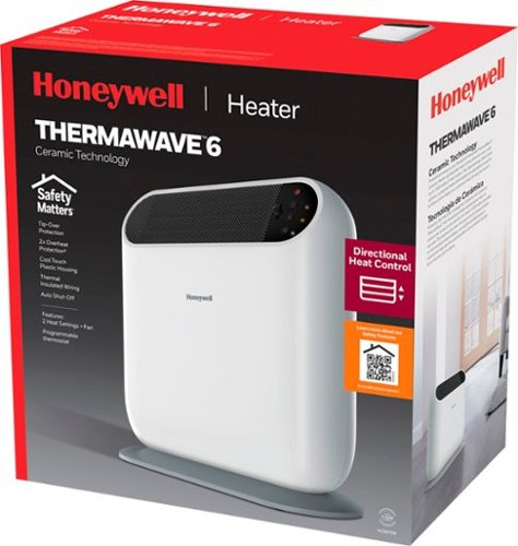 Honeywell - ThermaWave 6 Ceramic Heater - Black