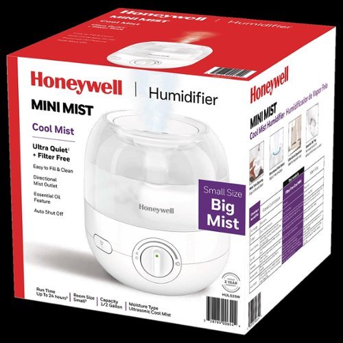 Honeywell - 0.5 gallon Mini Mist Humidifier - White