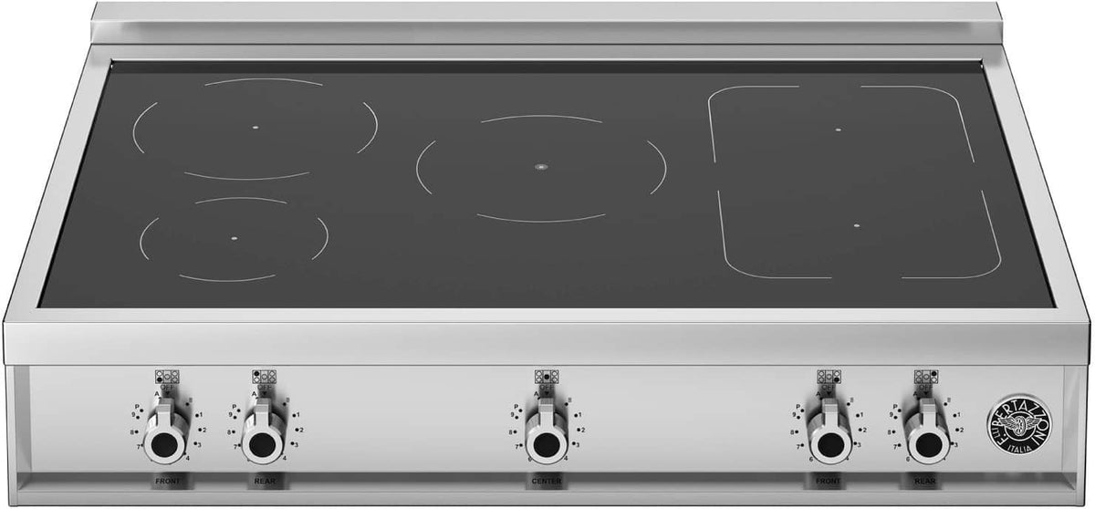 Bertazzoni - 36 in. Wide 5 Element Induction Rangetop - Black