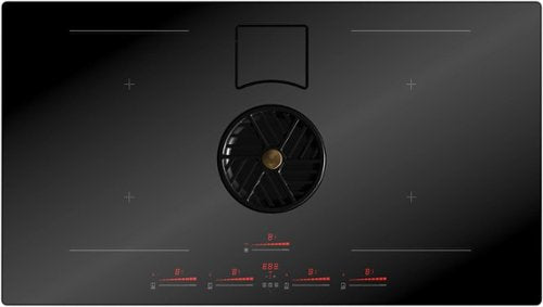 Bertazzoni - 36 in. Wide 4 Element Induction Downdraft Cooktop - Black