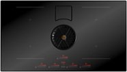 Bertazzoni - 36 in. Wide 4 Element Induction Downdraft Cooktop - Black