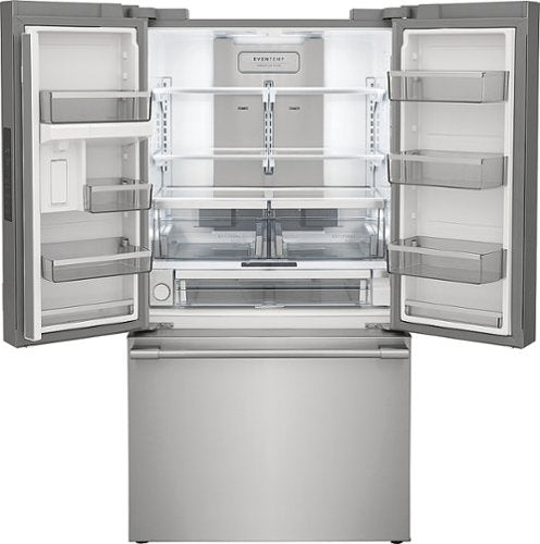 Frigidaire - Professional 36 in. Wide 23.3 Cu. Ft. French Door Counter-Depth Refrigerator with Internal Water Dispenser - Smudge Proof Stainless Steel