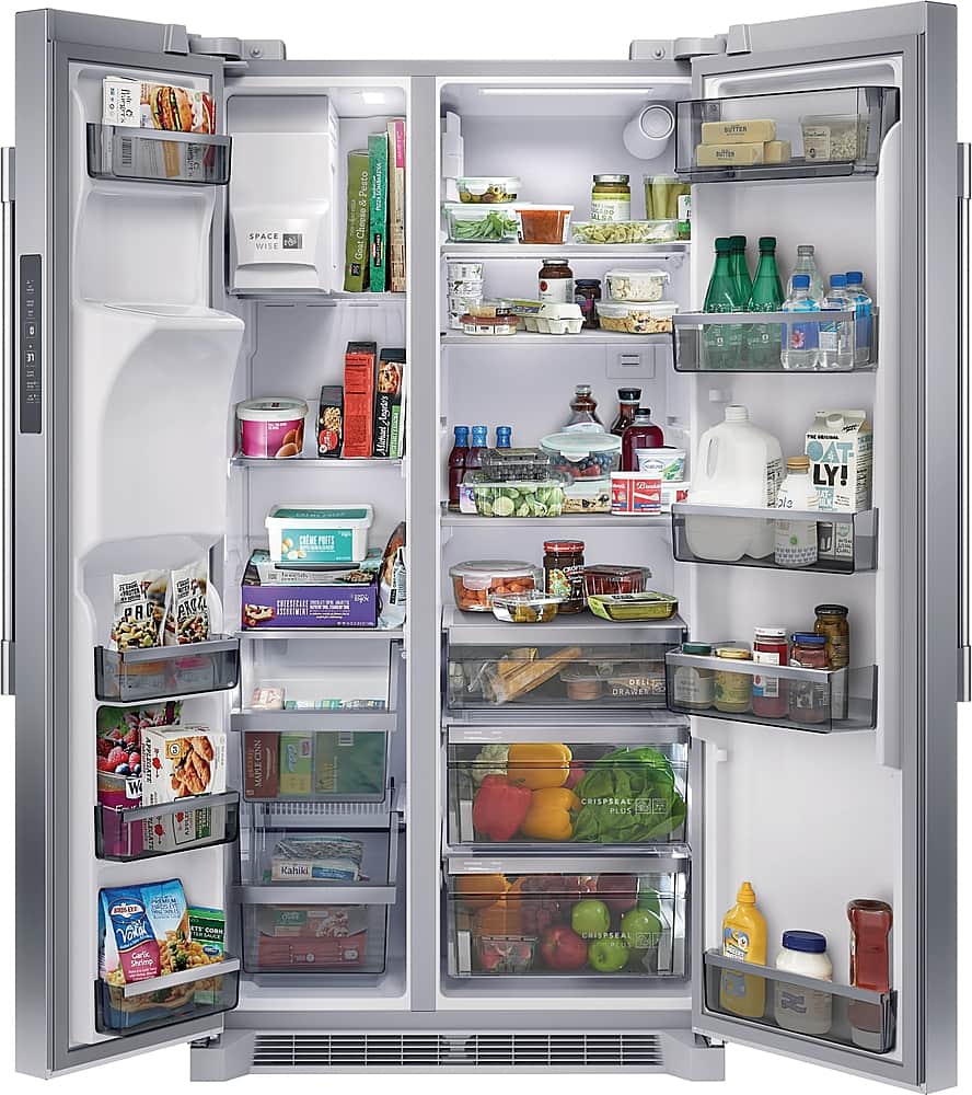 Frigidaire - Professional 36 in. Wide 22.3 Cu. Ft. Side by Side Counter Depth Refrigerator - Smudge Proof Stainless Steel