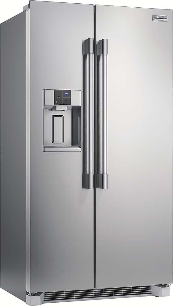 Frigidaire - Professional 36 in. Wide 22.3 Cu. Ft. Side by Side Counter Depth Refrigerator - Smudge Proof Stainless Steel