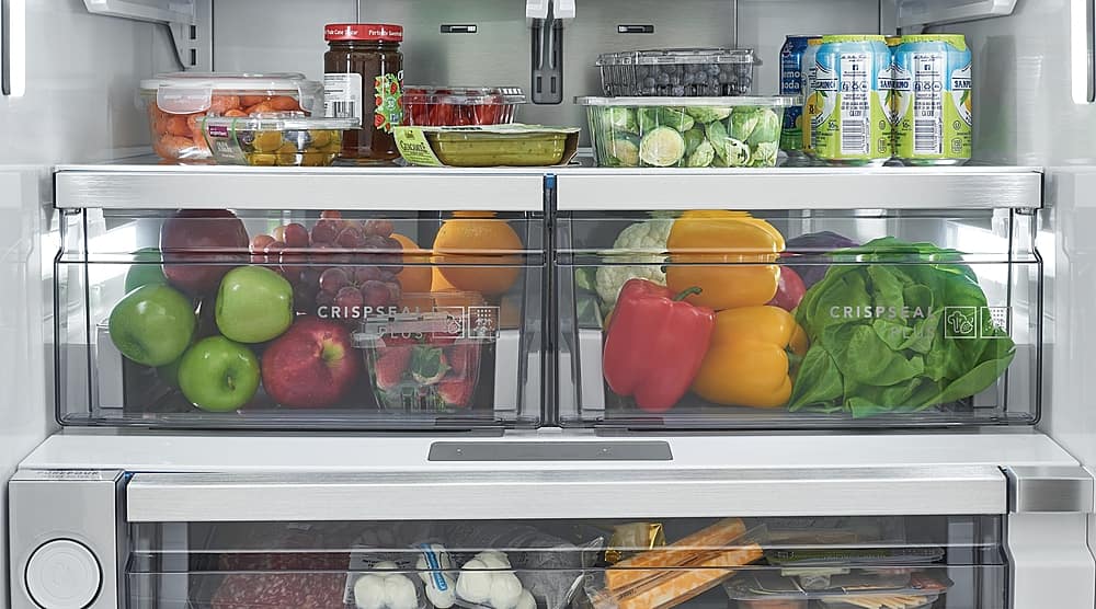 Frigidaire - Professional 36 in. Wide 27.8 Cu. Ft. French Door Refrigerator with CrispSeal Technology - Smudge Proof Stainless Steel
