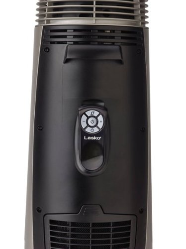 Lasko - 1500-Watt Full-Circle Warmth Ceramic Tower Space Heater with Remote Control, CT22360 - Black