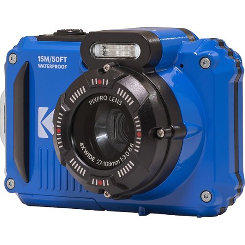 Kodak - PIXPRO WPZ2 16.0-Megapixel Waterproof Compact Camera - Electric Blue