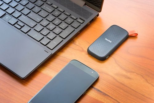 SANDISK - 2TB External USB 3.2 Gen 2 Type C Portable SSD - Black